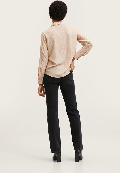 MANGO - Shirt basic - light pastel pink