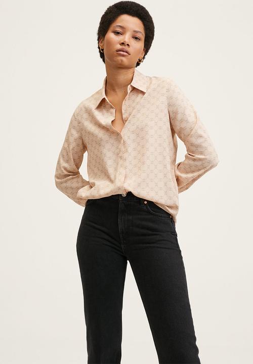 MANGO - Shirt basic - light pastel pink