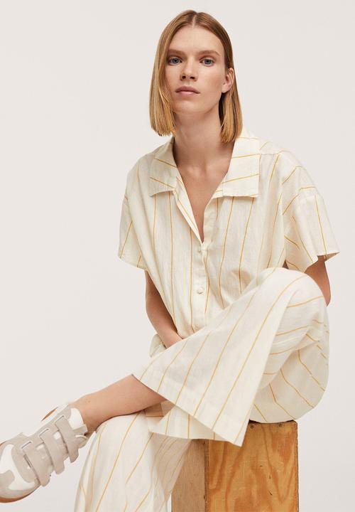 MANGO - Trousers capri-h - natural
