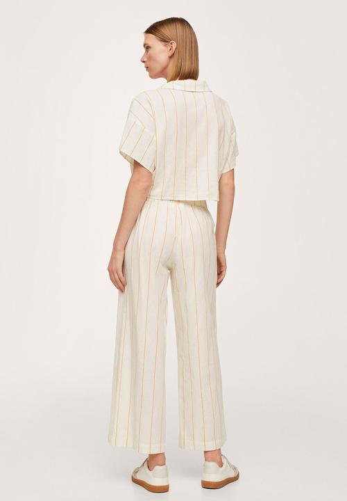 MANGO - Trousers capri-h - natural
