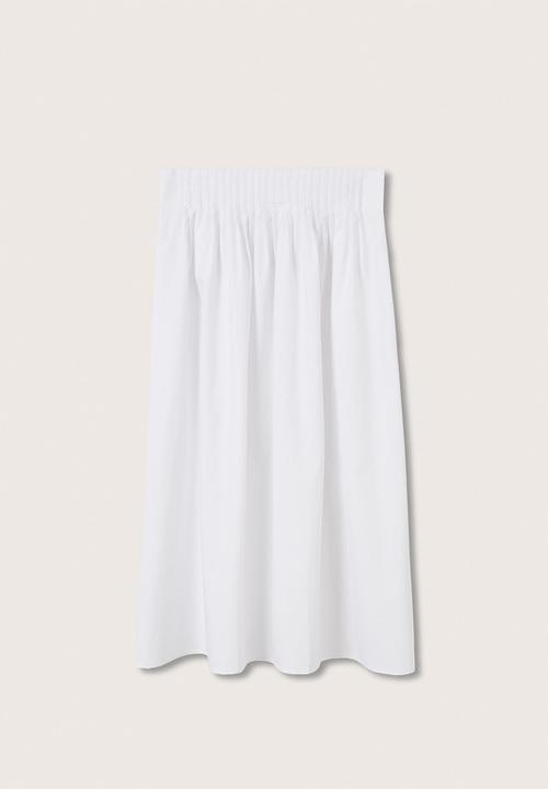 MANGO - Skirt pleat-h - white