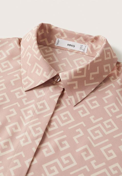 MANGO - Shirt basic - pink