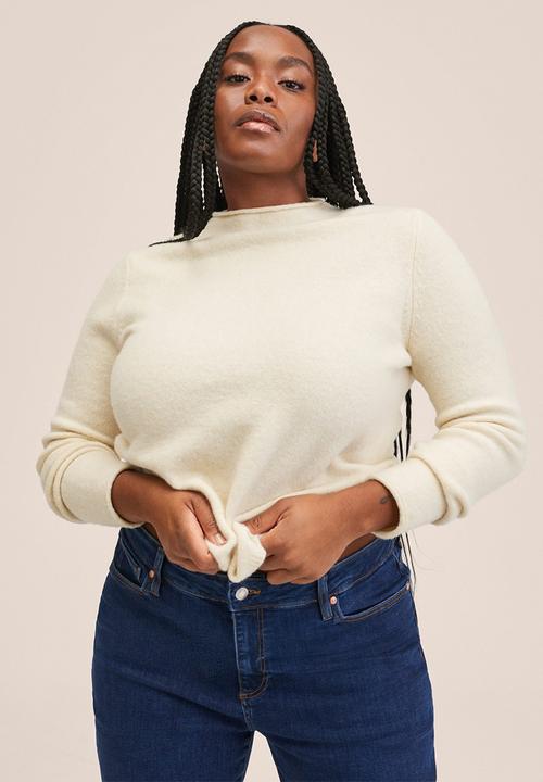 MANGO - Plus jeans anne - open blue