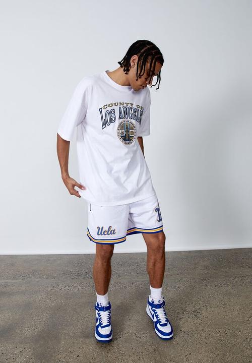 Factorie - Oversized graphic T-shirt - white/los angeles