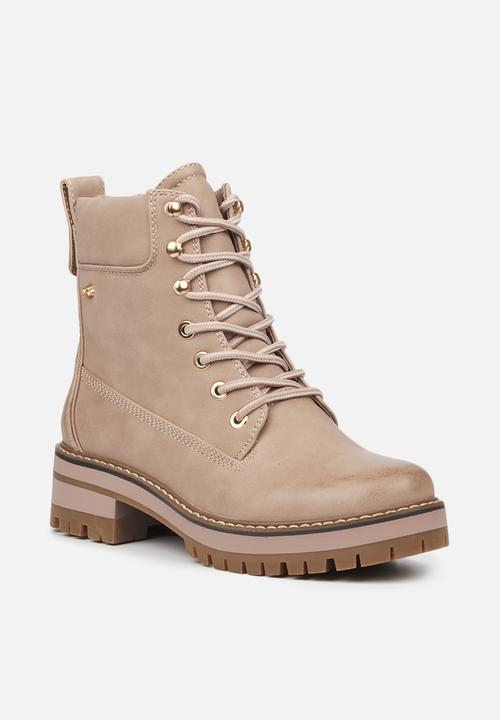 Miss Black - Fox1 lace-up ankle boot - pink