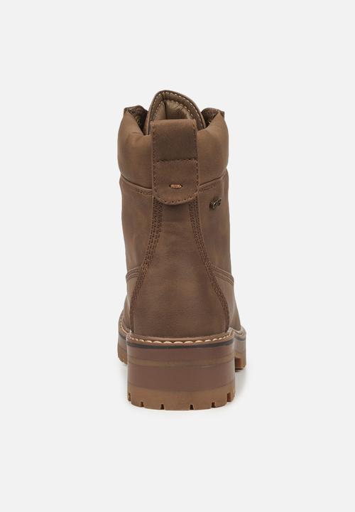 Miss Black - Fox1 lace-up ankle boot - brown