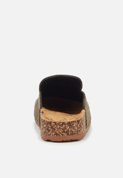 Miss Black - Burq7 slipper - khaki