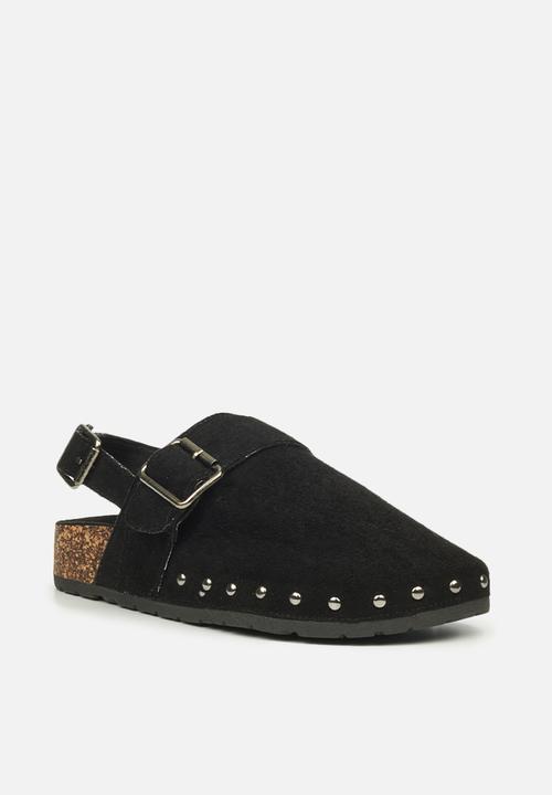 Miss Black - Burq5 slingback clog - black