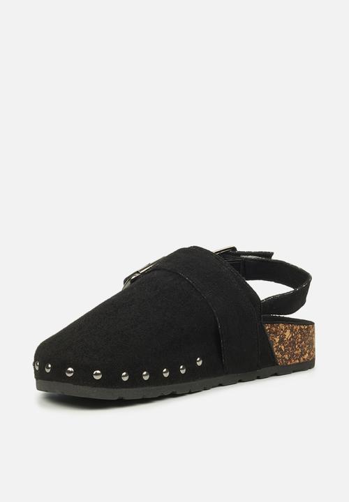 Miss Black - Burq5 slingback clog - black