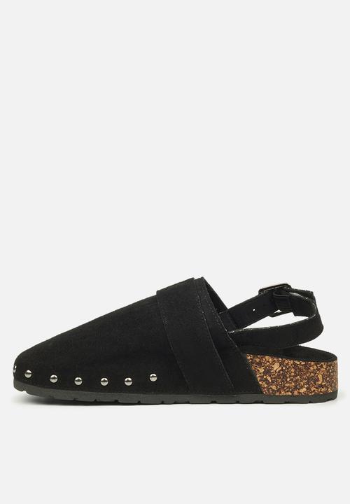 Miss Black - Burq5 slingback clog - black