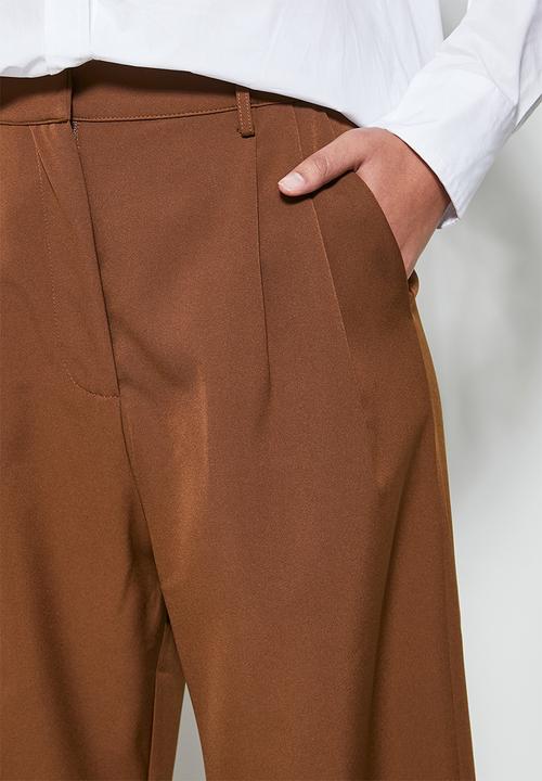 Superbalist - Wide leg trouser - chocolate