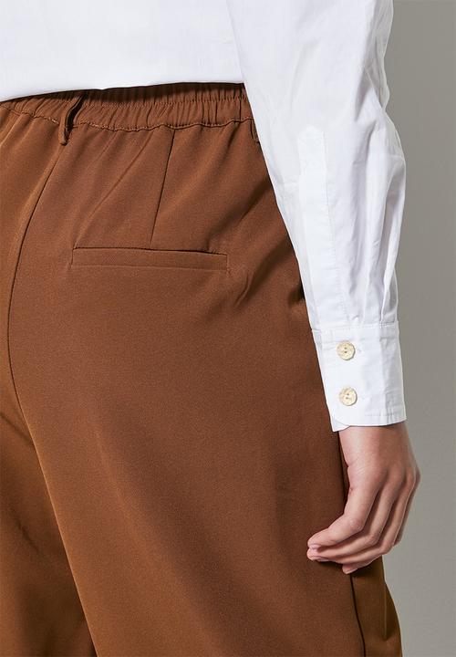 Superbalist - Wide leg trouser - chocolate