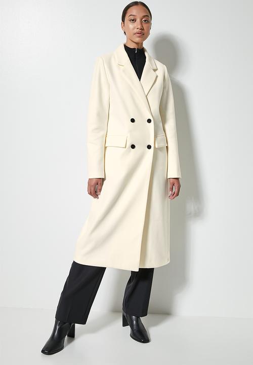 Superbalist - Double breasted coat - ecru