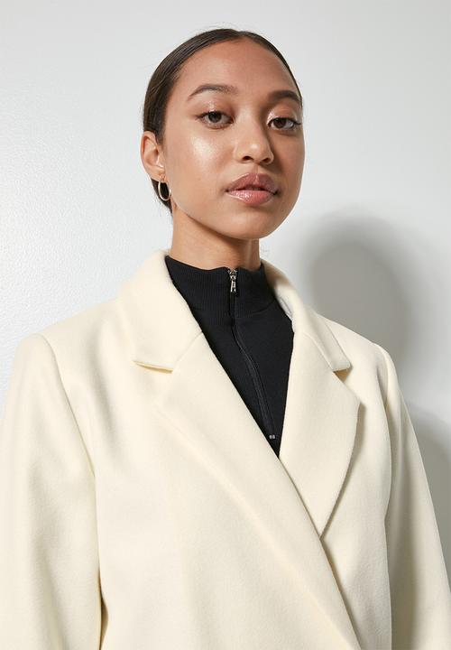 Superbalist - Double breasted coat - ecru