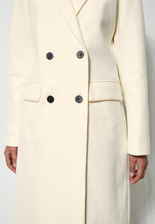 Superbalist - Double breasted coat - ecru