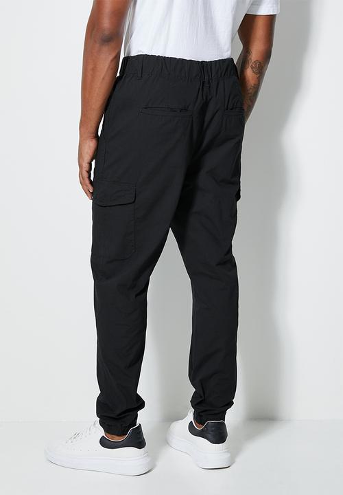 Superbalist - Shin tapered utility pants - black