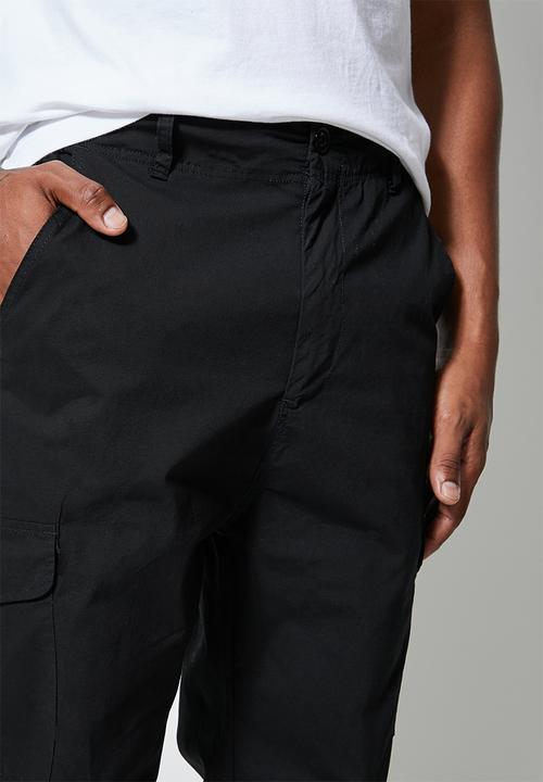Superbalist - Shin tapered utility pants - black