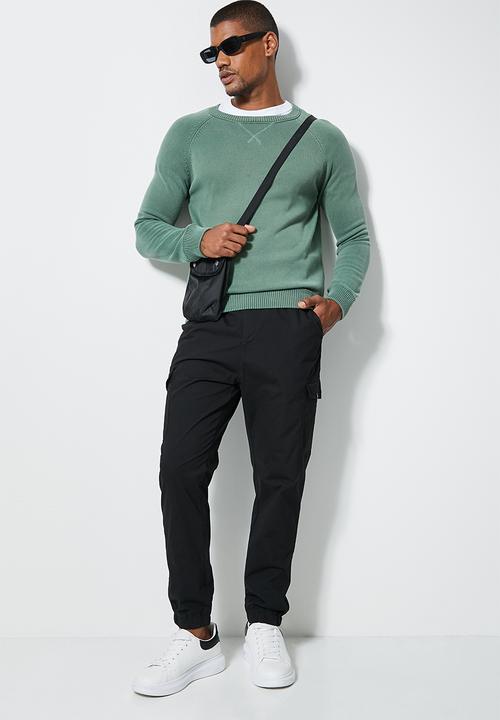 Superbalist - Shin tapered utility pants - black