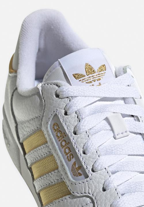 adidas Originals - Continental 80 stripes w - white & gold