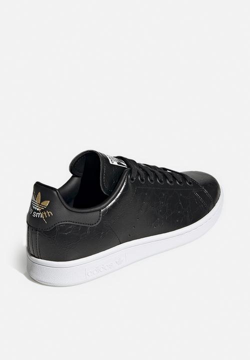 adidas Originals - Stan smith - core black/gold met./ftwr white