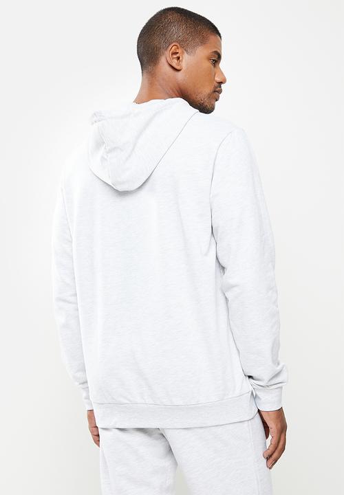 adidas Performance - Big Logo FT Hoodie  - light grey heather