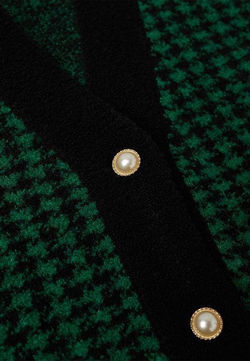 MANGO - Waistcoat patri - green