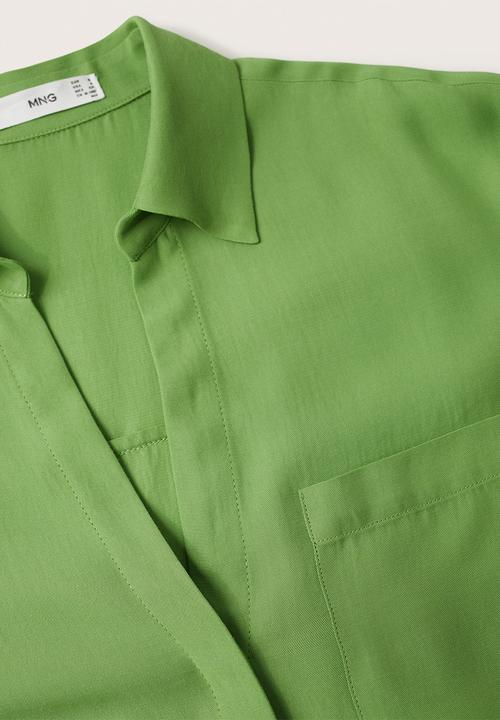 MANGO - Shirt limon - green