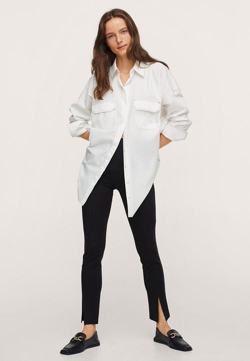 MANGO - Leggings puntaa-a - black