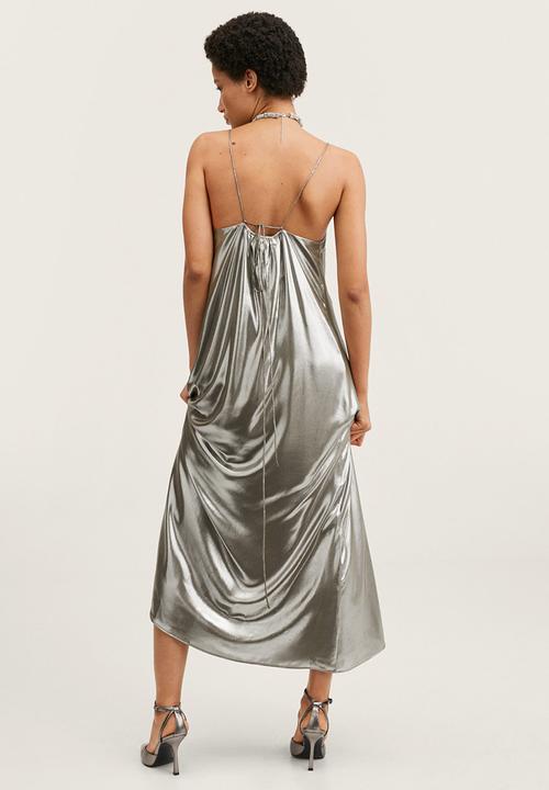 MANGO - Dress carry - gold