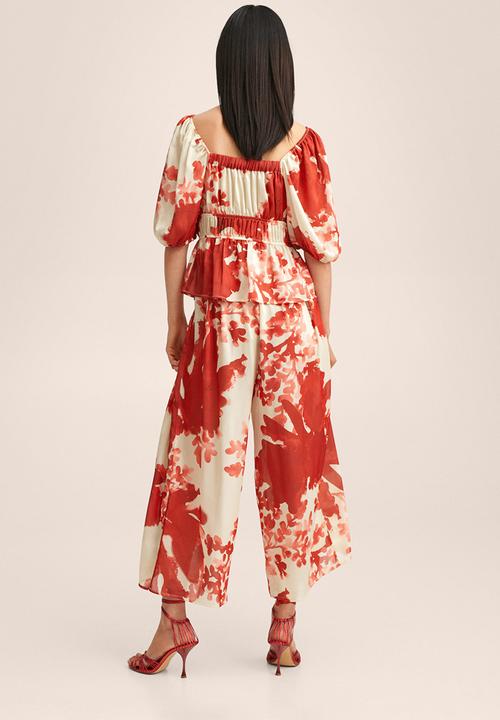 MANGO - Trousers coraline-h - red