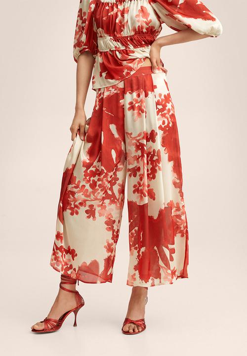 MANGO - Trousers coraline-h - red