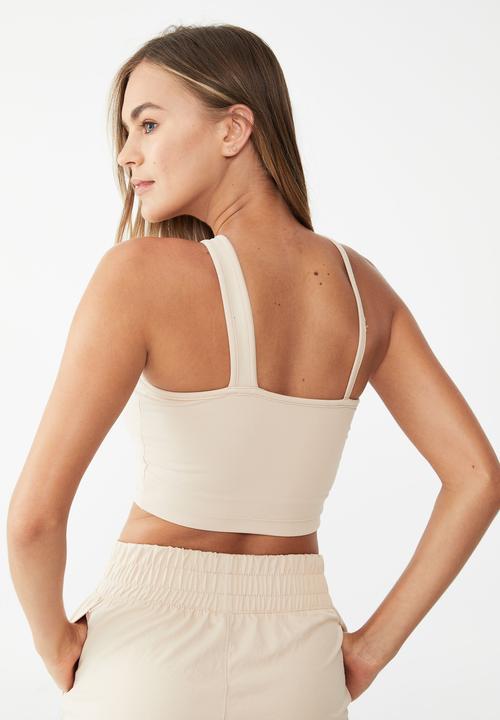Cotton On - Ultra soft keyhole vestlette - parchment