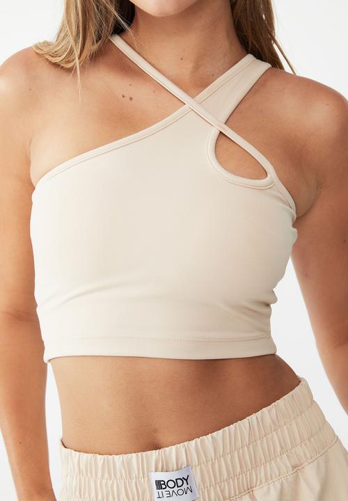 Cotton On - Ultra soft keyhole vestlette - parchment