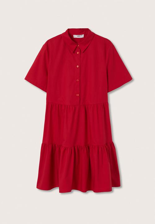 MANGO - Shirt dress - red