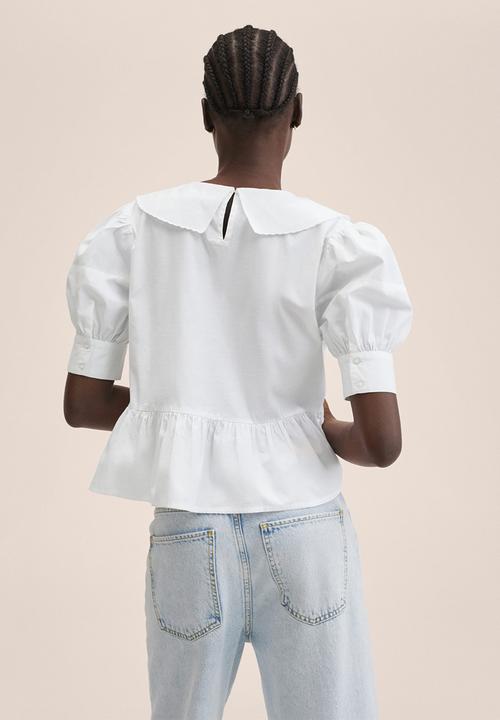 MANGO - Blouse bimba-h - white