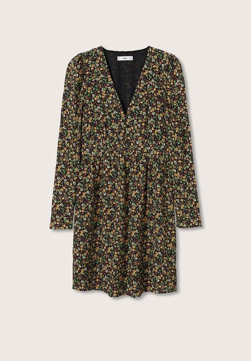 MANGO - Dress nature - green