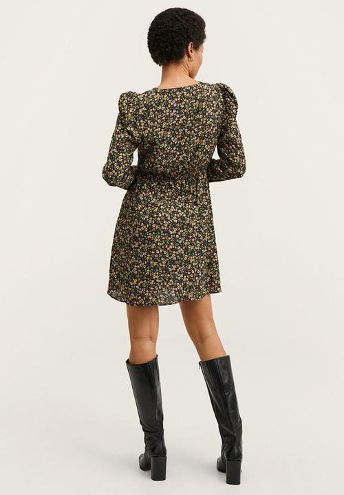 MANGO - Dress nature - green