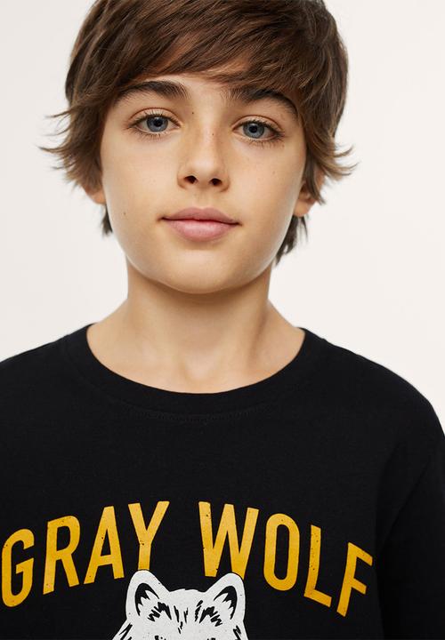 MANGO - T-shirt bestial2 - black