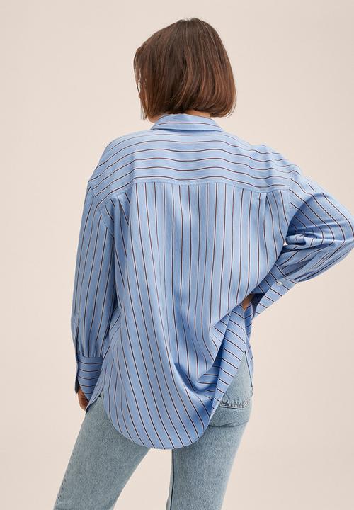 MANGO - Shirt patrick - medium blue