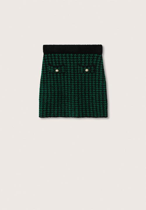 MANGO - Skirt patri - green