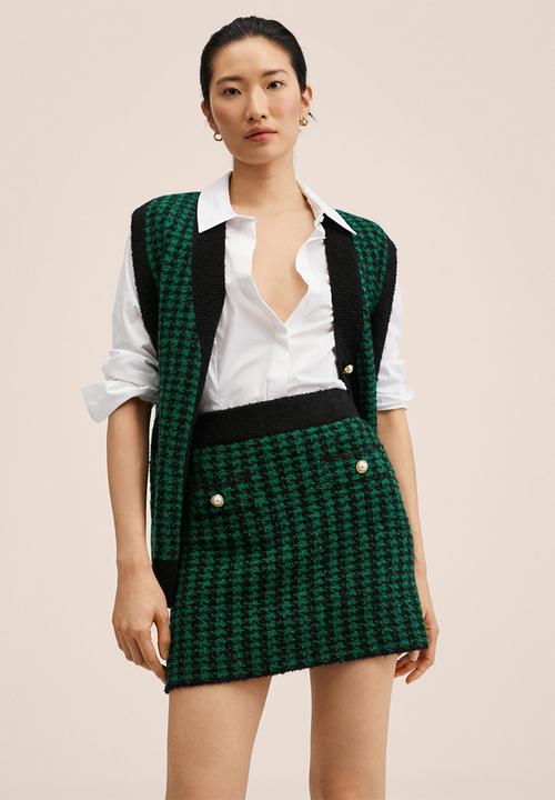 MANGO - Skirt patri - green