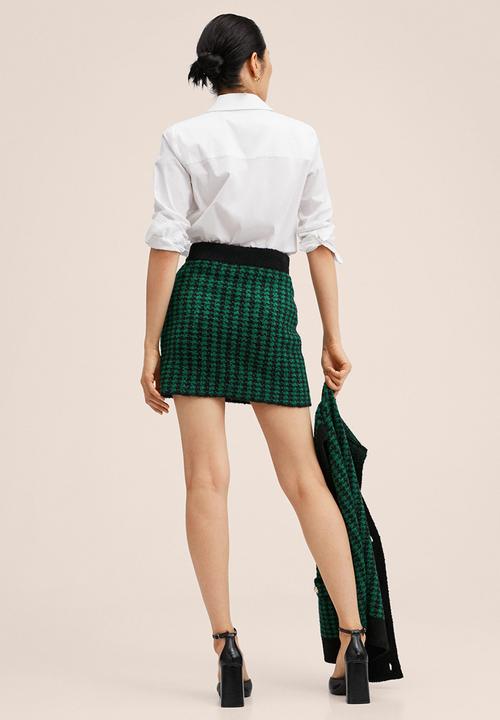 MANGO - Skirt patri - green