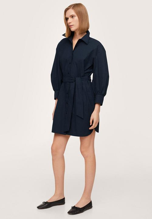 MANGO - Dress mexi-h - navy