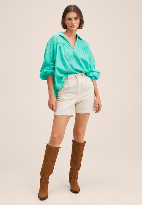 MANGO - Blouse vole-h - aqua