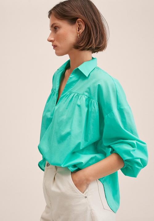 MANGO - Blouse vole-h - aqua