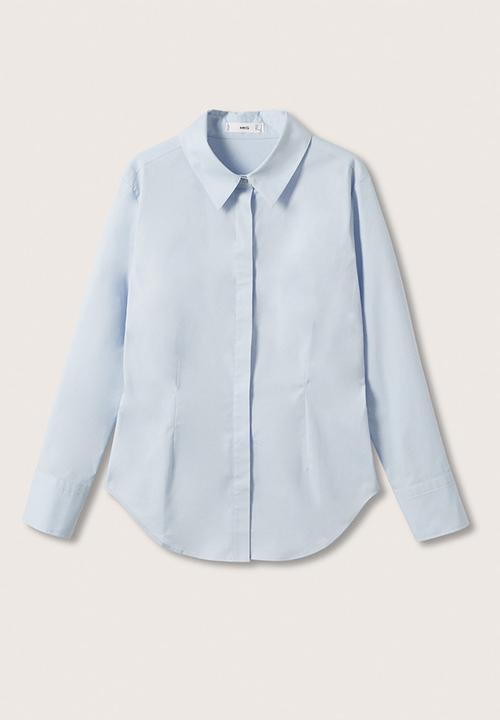 MANGO - Plus shirt sofia - light pastel blue