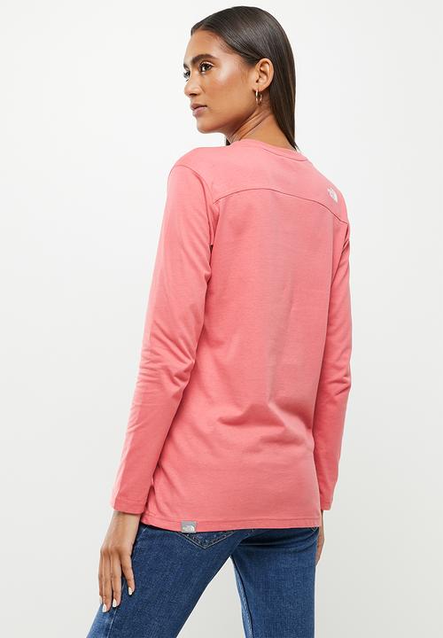 The North Face - W long sleeve simple dome tee - slate rose