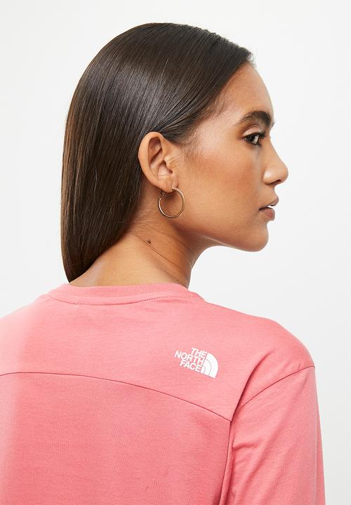 The North Face - W long sleeve simple dome tee - slate rose