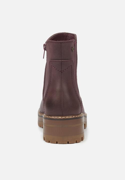 Miss Black - Fox3 chelsea boot - burgundy