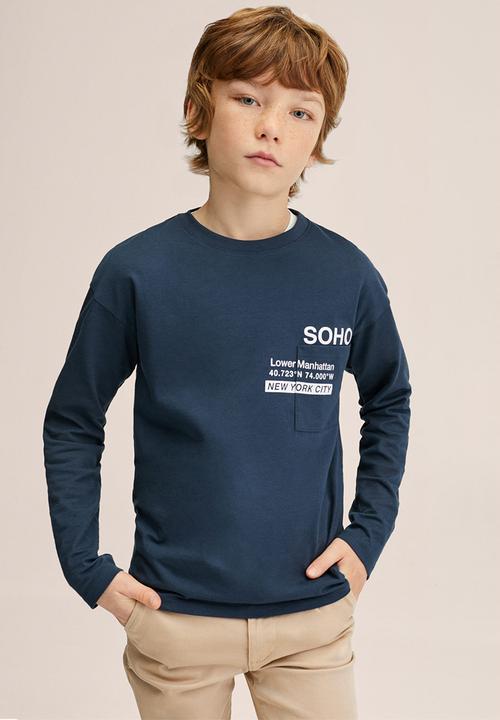 MANGO - T-shirt soho - navy